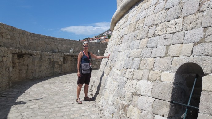Me outside the House of the Undying.  (And scowling, probably because it was deathly hot).