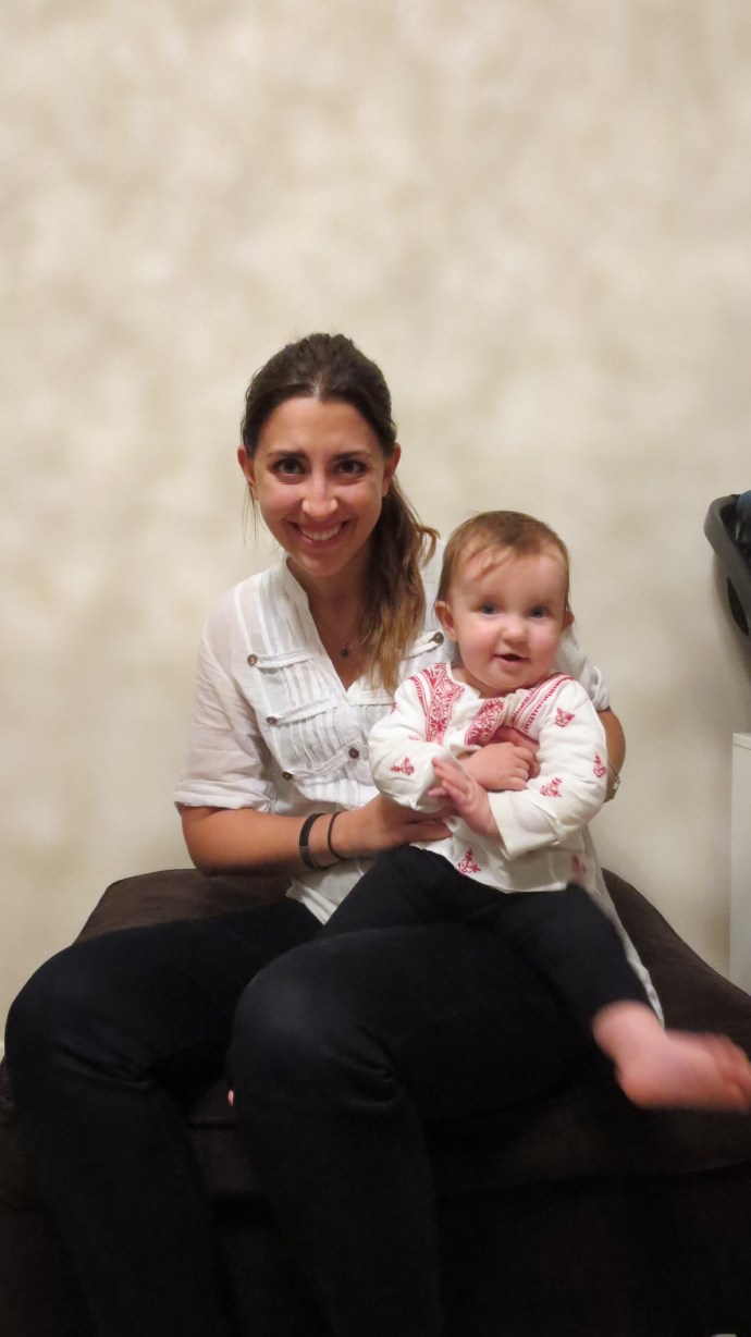 Matching outfits day. I found this blouse for Eva in Penang.  If only they had my size....