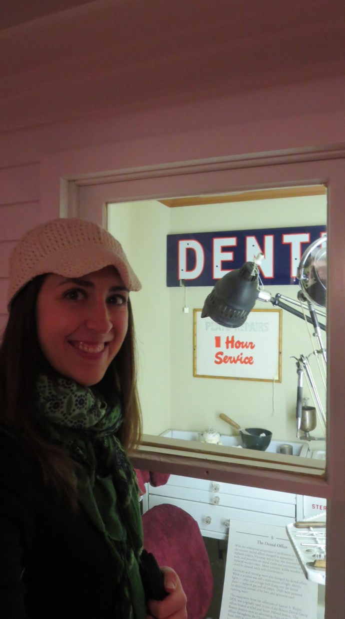 Ahem!  Lone dental exhibit.